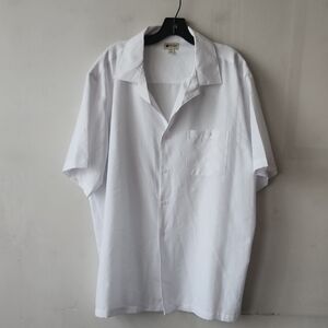 New Without Tag Haggar White Casual Button Down Shirt